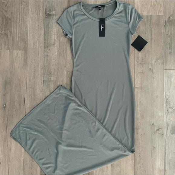 ****SOLD****NWT Lulu's Green Short Sleeve Fitted Maxi Dress Dress - Picture 13 of 17